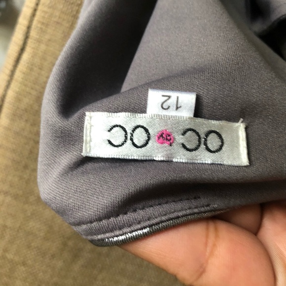 Chrome liquid metal mini dress size 12 - Picture 4 of 5